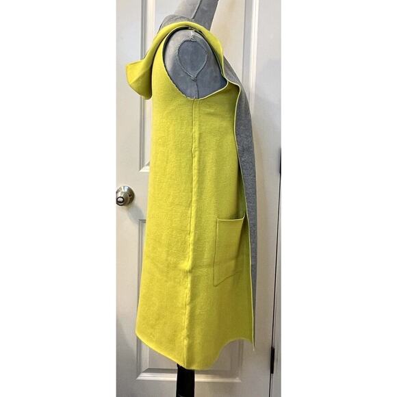 RAIN Open Front Hoodie Sleeveless Long Vest Cardigan Coat Women’s XS Pockets - Picture 6 of 9